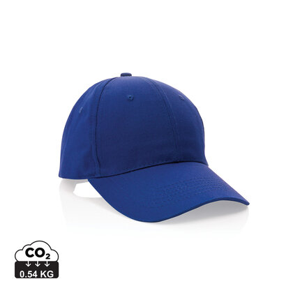 Impact 6 panel 190gr Recycled cotton cap with AWARE&trade; tracer