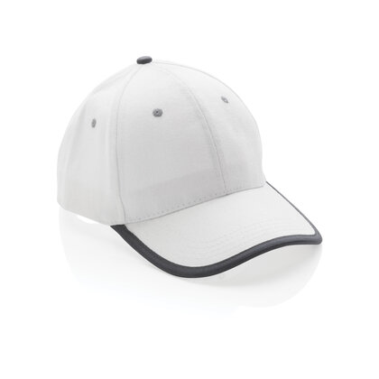 Impact AWARE&trade; Brushed rcotton 6 panel contrast cap 280gr