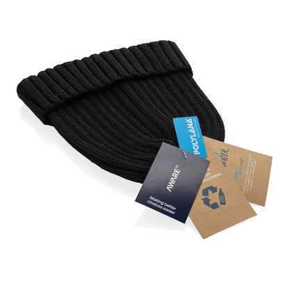 Kennedi AWARE&trade; Polylana&reg; beanie with large rib
