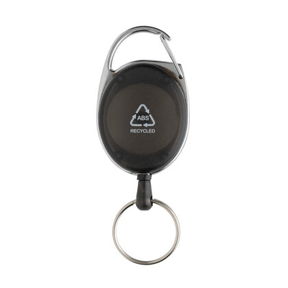 RCS recycled ABS roller clip keychain
