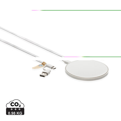 RCS standard recycled plastic 10W wireless charger
