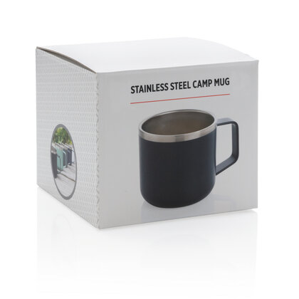 Stainless steel camp mug
