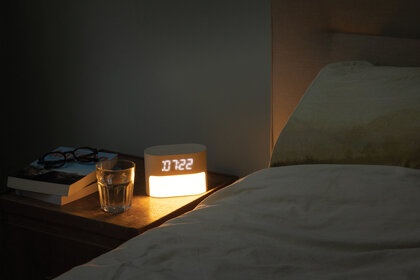 LumaRise RCS reycled plastic white noise alarm clock