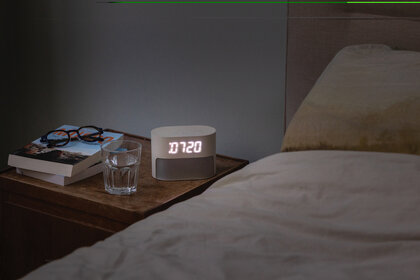 LumaRise RCS reycled plastic white noise alarm clock