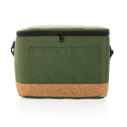 Impact AWARE&trade; XL RPET two tone cooler bag with cork detail