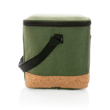 Impact AWARE&trade; XL RPET two tone cooler bag with cork detail