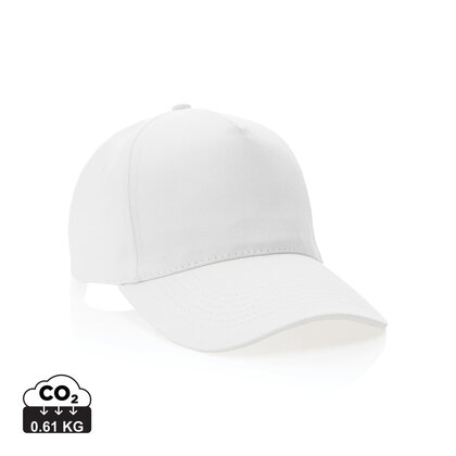 Impact 5panel 280gr Recycled cotton cap with AWARE&trade; tracer