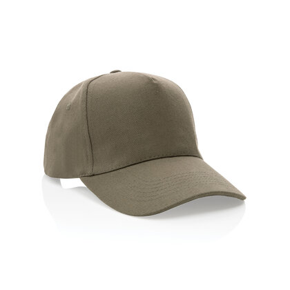 Impact 5panel 280gr Recycled cotton cap with AWARE&trade; tracer