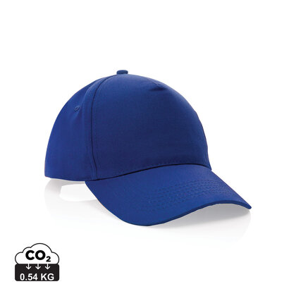 Impact 5 panel 190gr Recycled cotton cap with AWARE&trade; tracer