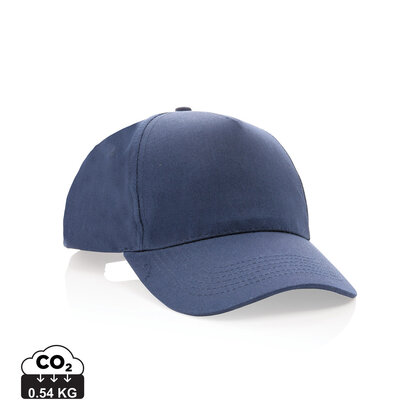 Impact 5 panel 190gr Recycled cotton cap with AWARE&trade; tracer