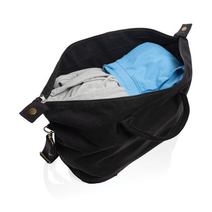 Kezar AWARE&trade; 500 gsm recycled canvas deluxe weekend bag