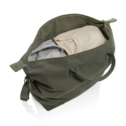 Kezar AWARE&trade; 500 gsm recycled canvas deluxe weekend bag