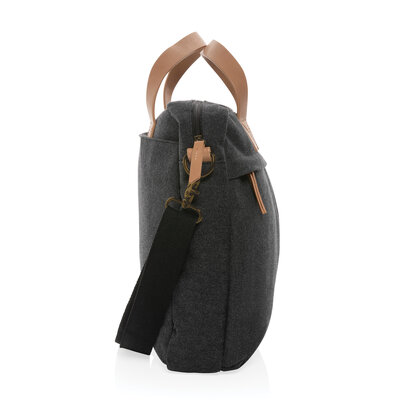 Impact AWARE&trade; 16 oz. recycled canvas laptop bag