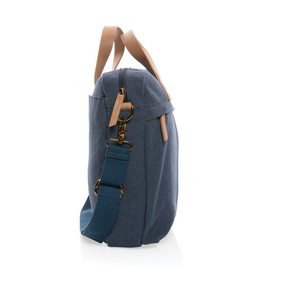 Impact AWARE&trade; 16 oz. recycled canvas laptop bag