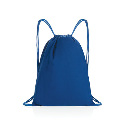Impact AWARE&trade; recycled cotton drawstring backpack 145g
