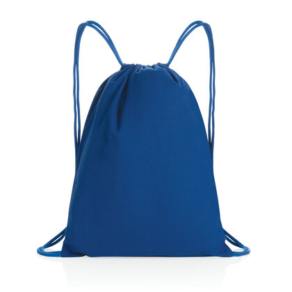 Impact AWARE&trade; recycled cotton drawstring backpack 145g