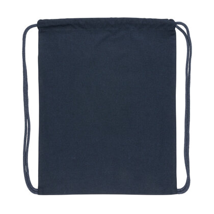 Impact AWARE&trade; recycled cotton drawstring backpack 145g