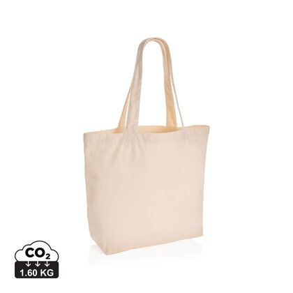 Impact Aware&trade; 240 gsm rcanvas shopper w/pocket undyed