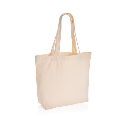 Impact Aware&trade; 240 gsm rcanvas shopper w/pocket undyed