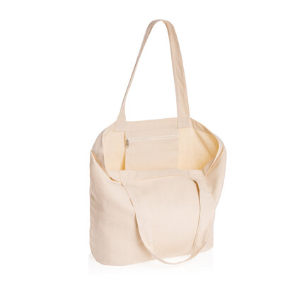 Impact Aware&trade; 240 gsm rcanvas shopper w/pocket undyed