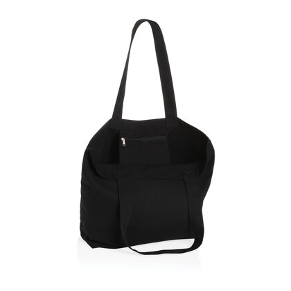 Impact Aware&trade; 240 gsm rcanvas shopper w/pocket undyed
