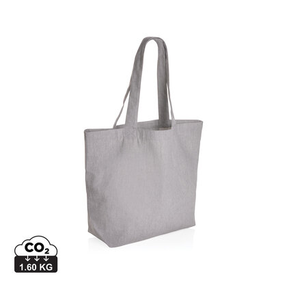 Impact Aware&trade; 240 gsm rcanvas shopper w/pocket undyed