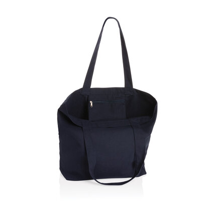 Impact Aware&trade; 240 gsm rcanvas shopper w/pocket undyed