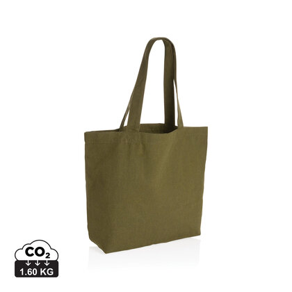 Impact Aware&trade; 240 gsm rcanvas shopper w/pocket undyed