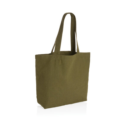 Impact Aware&trade; 240 gsm rcanvas shopper w/pocket undyed