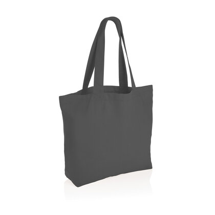 Impact Aware&trade; 240 gsm rcanvas shopper w/pocket undyed