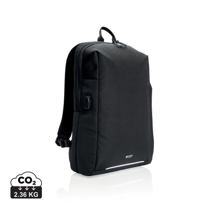 Swiss Peak AWARE&trade; RFID and USB A laptop backpack