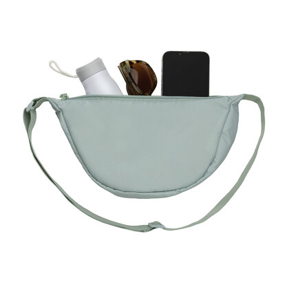 Crescent AWARE&trade; RPET half moon sling bag