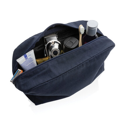 Impact Aware&trade; 285 gsm rcanvas toiletry bag undyed