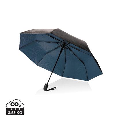 21" Impact AWARE&trade; RPET 190T Pongee dual colour mini umbrella