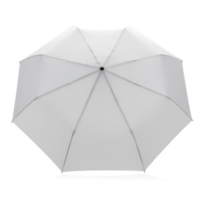 20.5" Impact AWARE&trade; RPET 190T Pongee bamboo mini umbrella