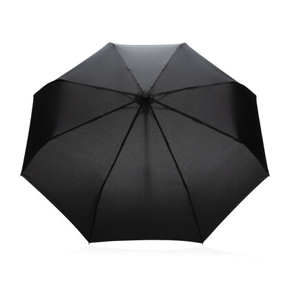 21" Impact AWARE&trade; RPET 190T bamboo auto open/close umbrella