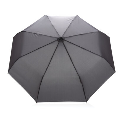 21" Impact AWARE&trade; RPET 190T bamboo auto open/close umbrella