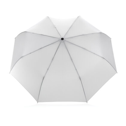 21" Impact AWARE&trade; RPET 190T bamboo auto open/close umbrella