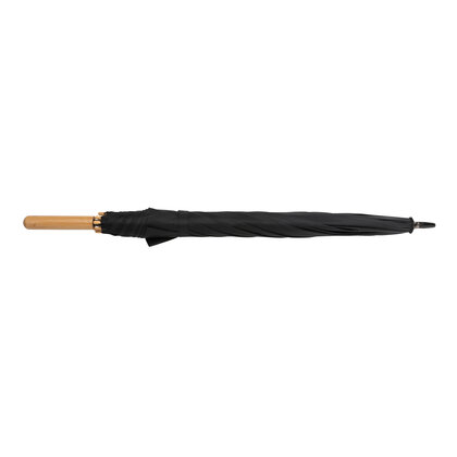 23" Impact AWARE&trade; RPET 190T auto open bamboo umbrella