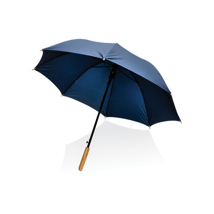 23" Impact AWARE&trade; RPET 190T auto open bamboo umbrella