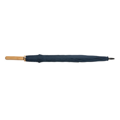 23" Impact AWARE&trade; RPET 190T auto open bamboo umbrella