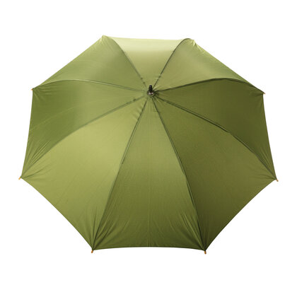 23" Impact AWARE&trade; RPET 190T auto open bamboo umbrella