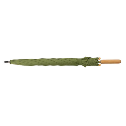 23" Impact AWARE&trade; RPET 190T auto open bamboo umbrella