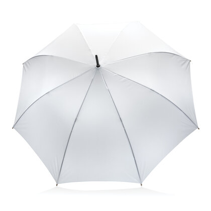 27" Impact AWARE&trade; RPET 190T auto open bamboo umbrella