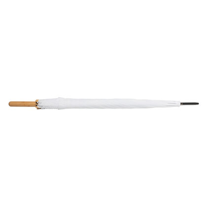 27" Impact AWARE&trade; RPET 190T auto open bamboo umbrella