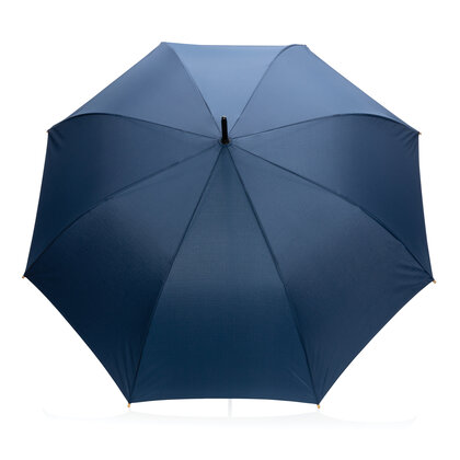 27" Impact AWARE&trade; RPET 190T auto open bamboo umbrella