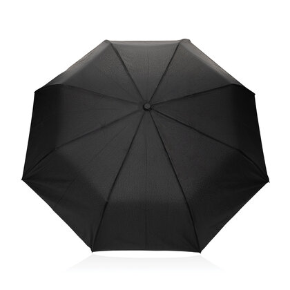 Kaycey 21" AWARE&trade; RPET Acacia wood mini auto open umbrella