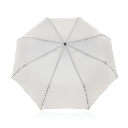 Kaycey 21" AWARE&trade; RPET Acacia wood mini auto open umbrella