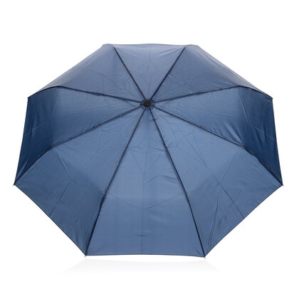 Yara 21" AWARE&trade; RPET solid colour umbrella with carabiner