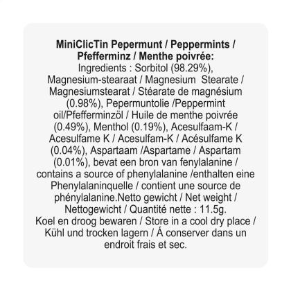 Mini ClicTin peppermints